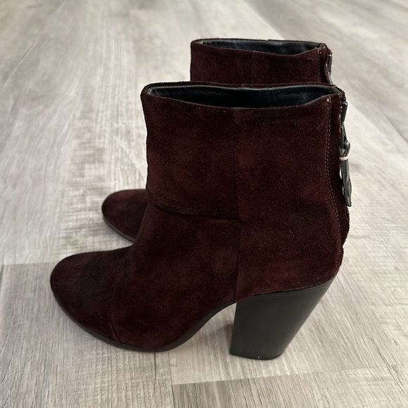 Rag and Bone Classic Newbury Boots Burgundy Suede - Picture 7 of 10